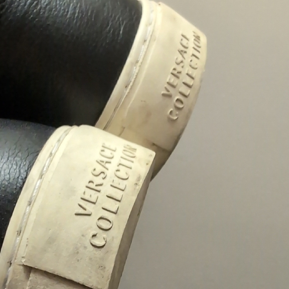 Versace Collection Black High-Top Sneakers - Picture 13 of 13